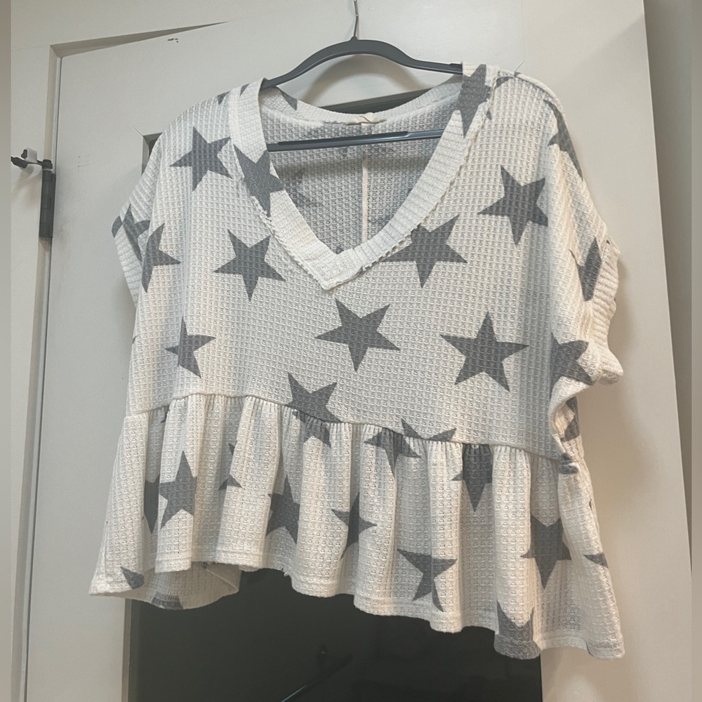 Altar’d State Waffled Star Top
